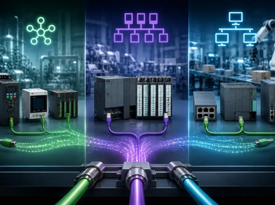 Modbus, Profibus ve Profinet