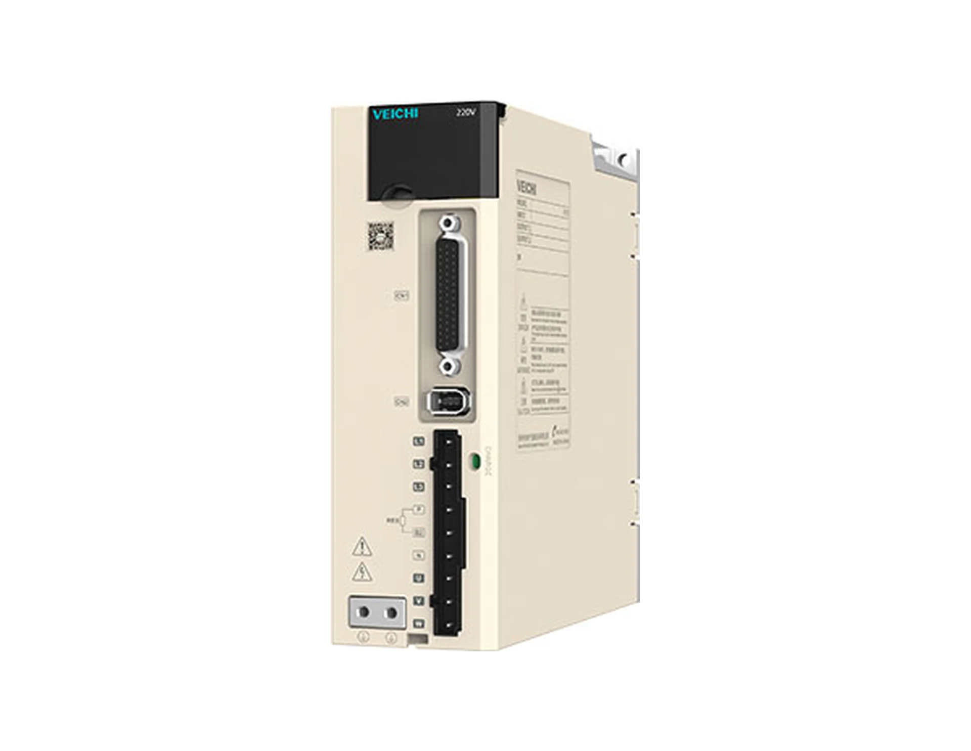 VEICHI SD710 servo sürücü, bağlantı portları görünümü