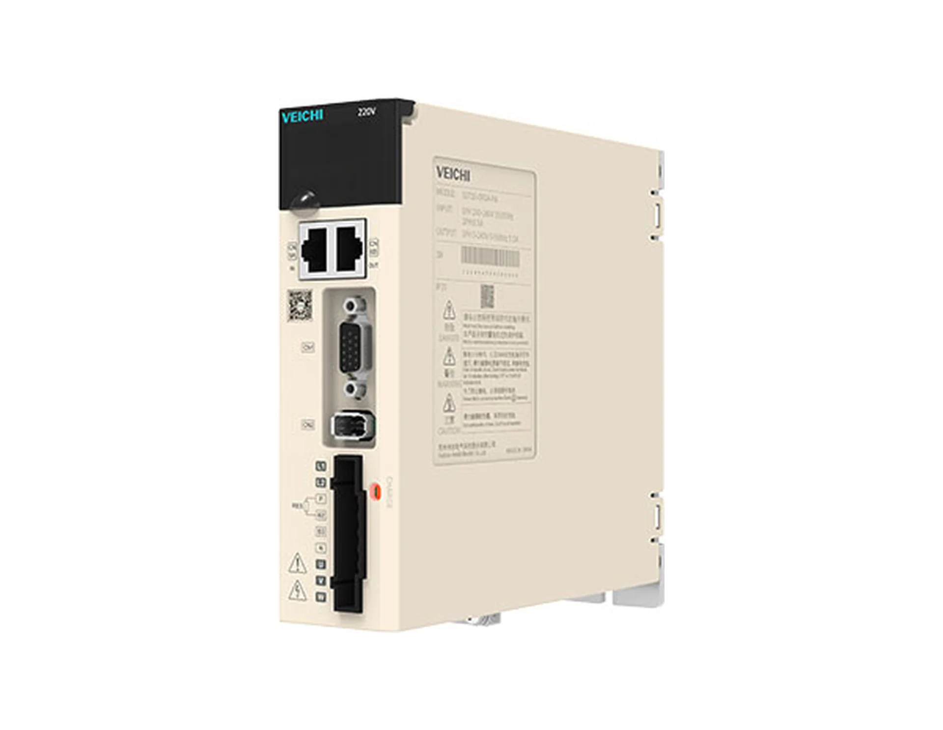 VEICHI SD710 servo sürücü, yan açıdan görünüm
