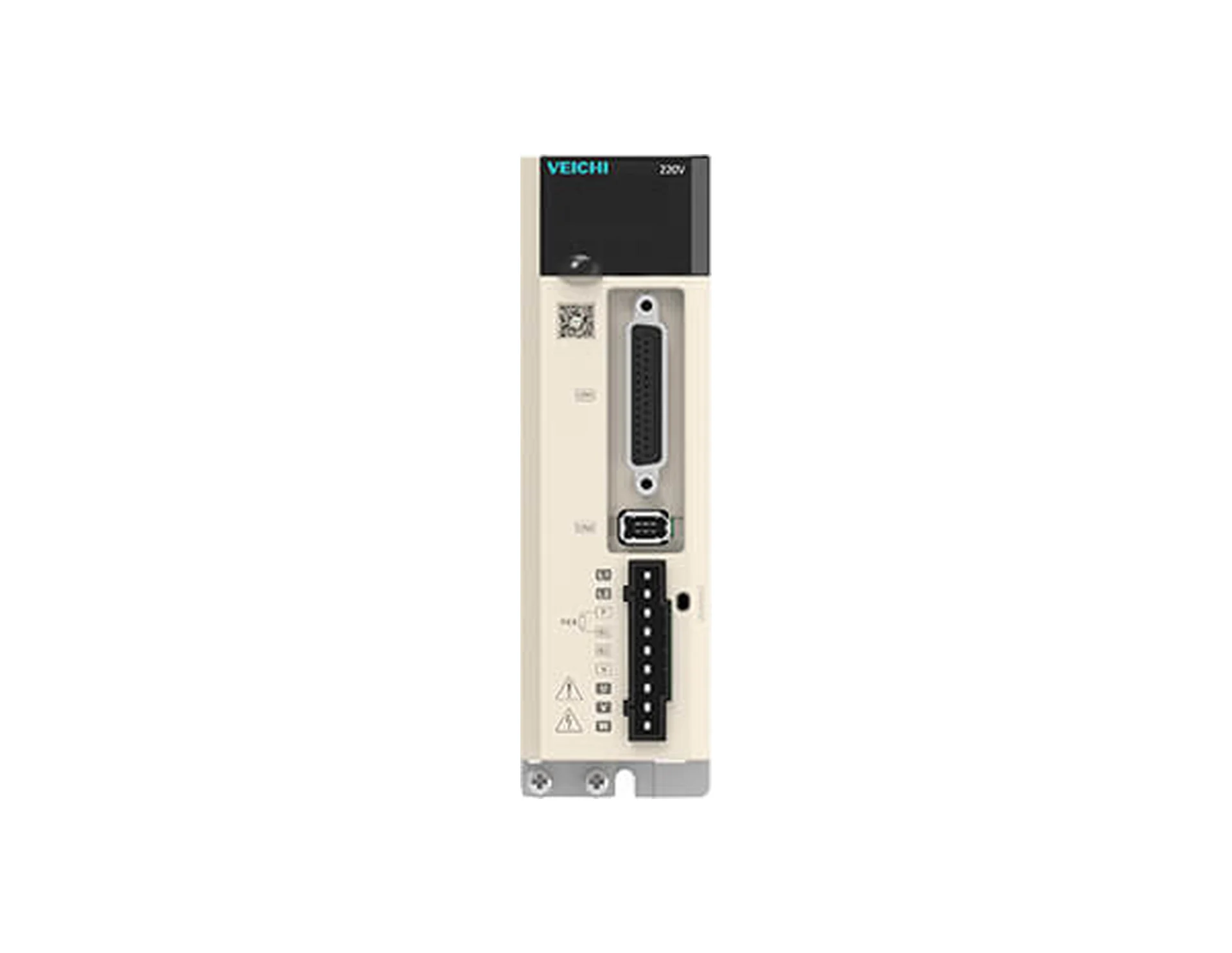 VEICHI SD780 servo sürücü, ön yüz ve bağlantı portları