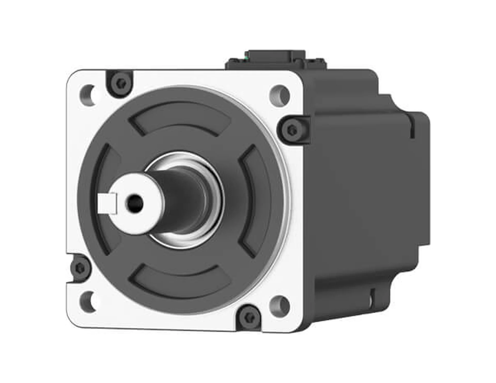 VEICHI V7E servo motor, flanşlı ön görünüm